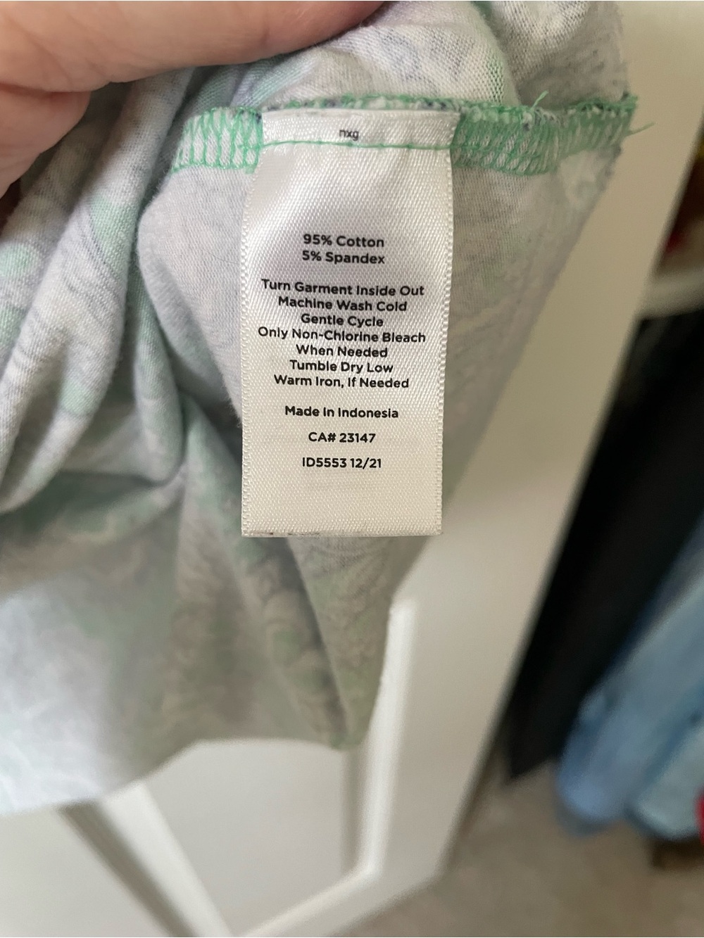 Talbots Green Paisley Short Sleeve Women’s Top xl - Picture 4 of 7